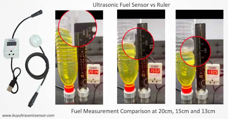 ultrasonic fuel level sensor measurement accuracy